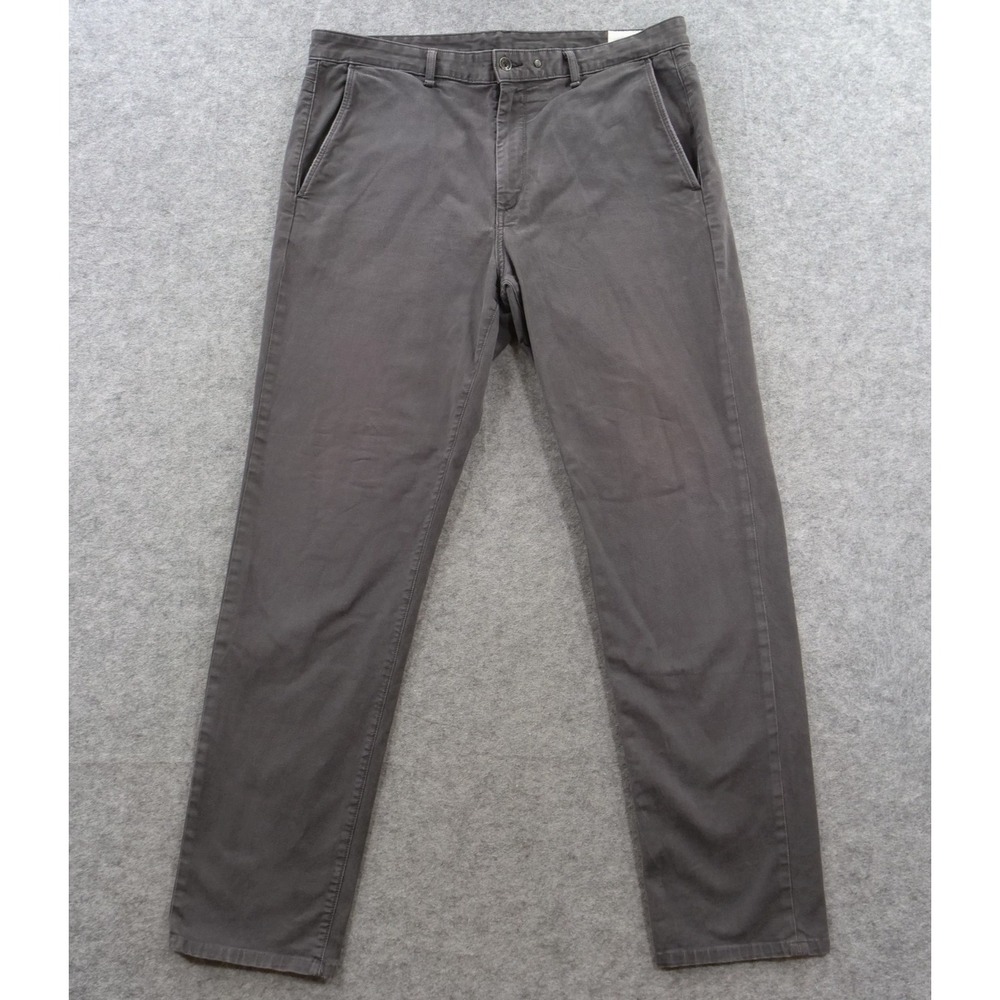 rag & bone Pants Mens 38 Grey Chino Straight Leg Flat Front Cotton Stretch